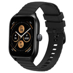 Cinturino in silicone tinta unita con motivo a pois ondulato da 20 mm, For Amazfit GTS 4, For Amazfit GTS 3