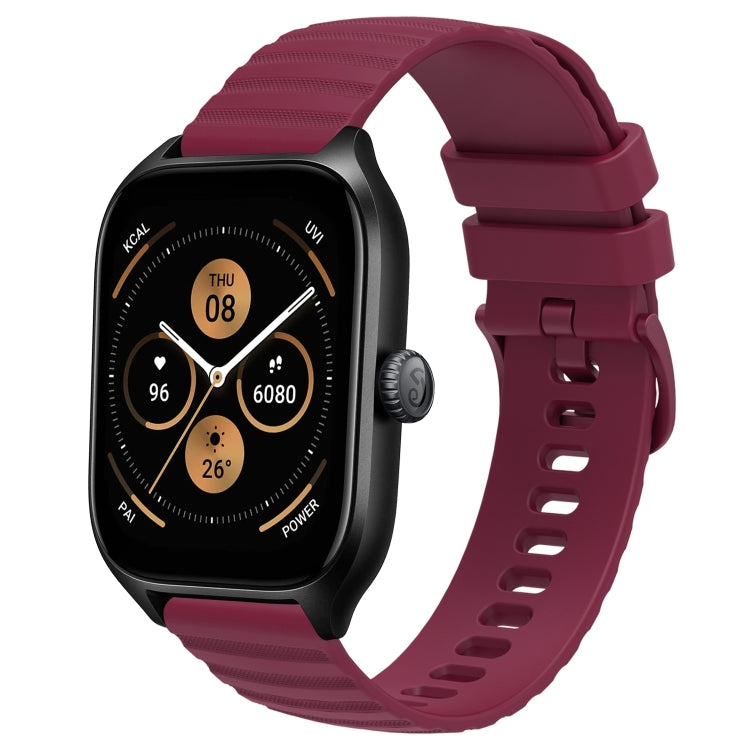 Cinturino in silicone tinta unita con motivo a pois ondulato da 20 mm, For Amazfit GTS 4, For Amazfit GTS 3