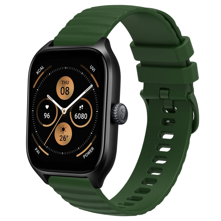 Cinturino in silicone tinta unita con motivo a pois ondulato da 20 mm, For Amazfit GTS 4, For Amazfit GTS 3