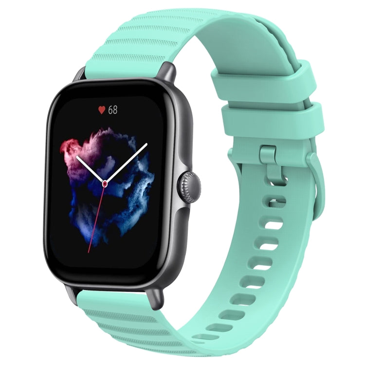 Cinturino in silicone tinta unita con motivo a pois ondulato da 20 mm, For Amazfit GTS 4, For Amazfit GTS 3