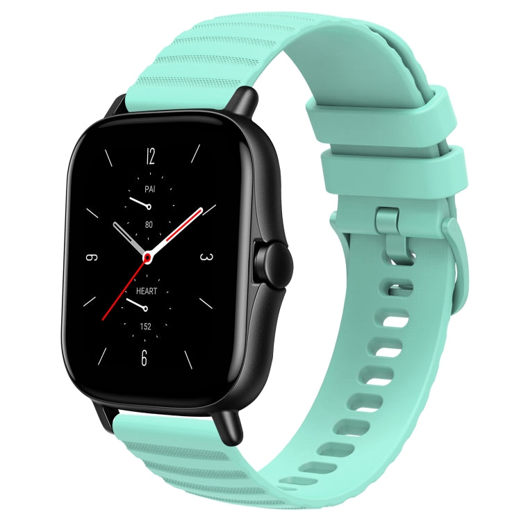 Cinturino in silicone tinta unita con motivo a pois ondulato da 20 mm, For Amazfit GTS 2E, For Amazfit GTS 2 Mini