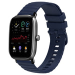 Cinturino in silicone tinta unita con motivo a pois ondulato da 20 mm, For Amazfit GTS 2E, For Amazfit GTS 2 Mini