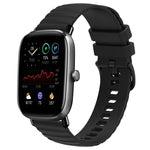 Cinturino in silicone tinta unita con motivo a pois ondulato da 20 mm, For Amazfit GTS 2E, For Amazfit GTS 2 Mini