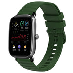 Cinturino in silicone tinta unita con motivo a pois ondulato da 20 mm, For Amazfit GTS 2E, For Amazfit GTS 2 Mini