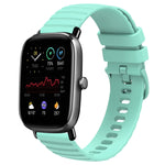Cinturino in silicone tinta unita con motivo a pois ondulato da 20 mm, For Amazfit GTS 2E, For Amazfit GTS 2 Mini