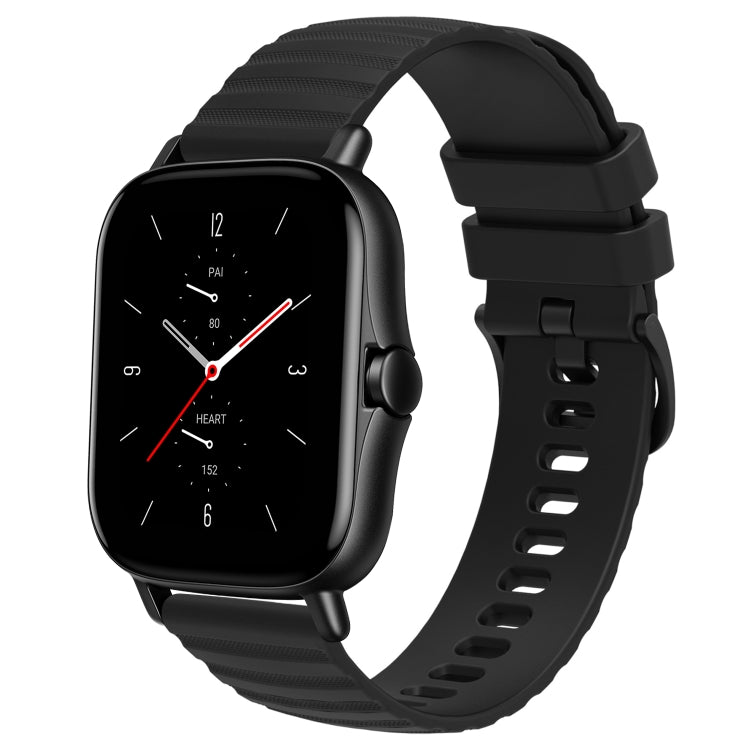 Cinturino in silicone tinta unita con motivo a pois ondulato da 20 mm, For Amazfit GTS 2, For Amazfit GTS
