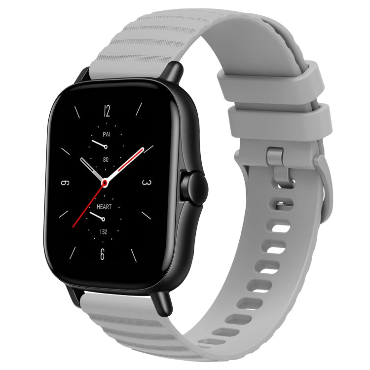 Cinturino in silicone tinta unita con motivo a pois ondulato da 20 mm, For Amazfit GTS 2, For Amazfit GTS