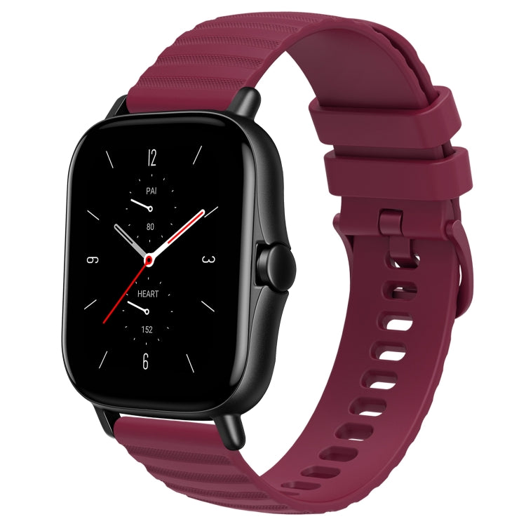 Cinturino in silicone tinta unita con motivo a pois ondulato da 20 mm, For Amazfit GTS 2, For Amazfit GTS