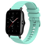 Cinturino in silicone tinta unita con motivo a pois ondulato da 20 mm, For Amazfit GTS 2, For Amazfit GTS