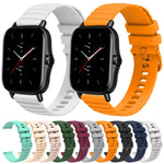 Cinturino in silicone tinta unita con motivo a pois ondulato da 20 mm, For Amazfit GTS 2, For Amazfit GTS