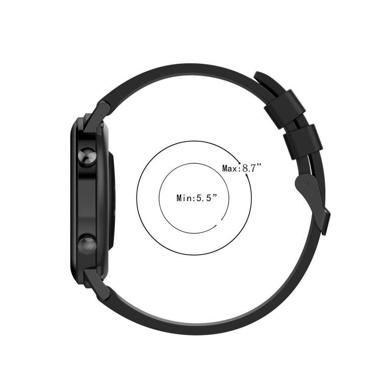 Cinturino in silicone tinta unita con motivo a pois ondulato da 20 mm, For Amazfit GTS 2, For Amazfit GTS
