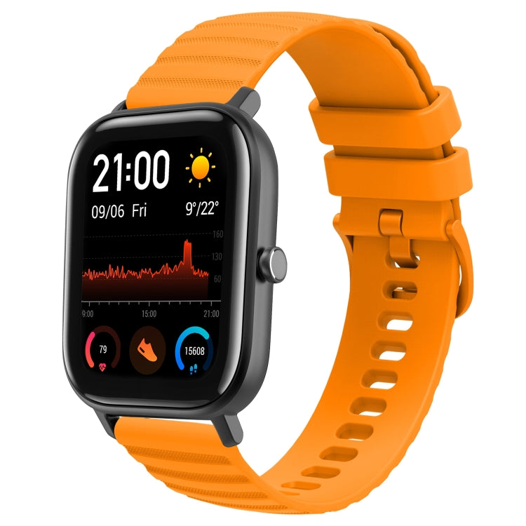 Cinturino in silicone tinta unita con motivo a pois ondulato da 20 mm, For Amazfit GTS 2, For Amazfit GTS