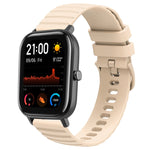 Cinturino in silicone tinta unita con motivo a pois ondulato da 20 mm, For Amazfit GTS 2, For Amazfit GTS