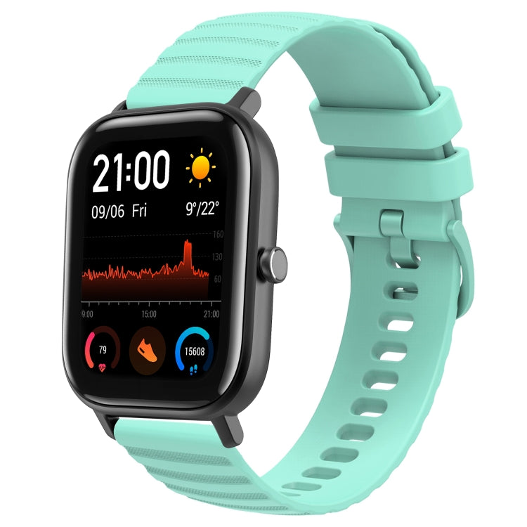 Cinturino in silicone tinta unita con motivo a pois ondulato da 20 mm, For Amazfit GTS 2, For Amazfit GTS