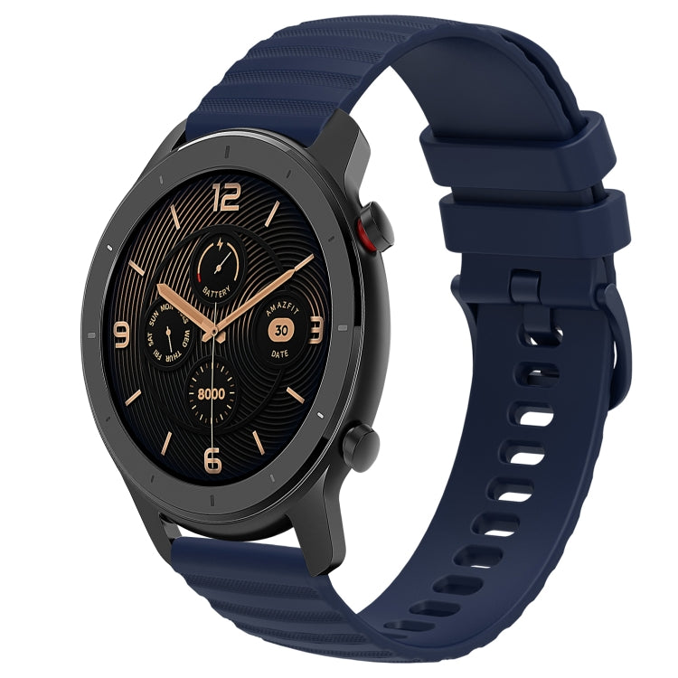 Cinturino in silicone tinta unita con motivo a pois ondulato da 20 mm, For Amazfit GTR 42MM, For Amazfit Pop Pro