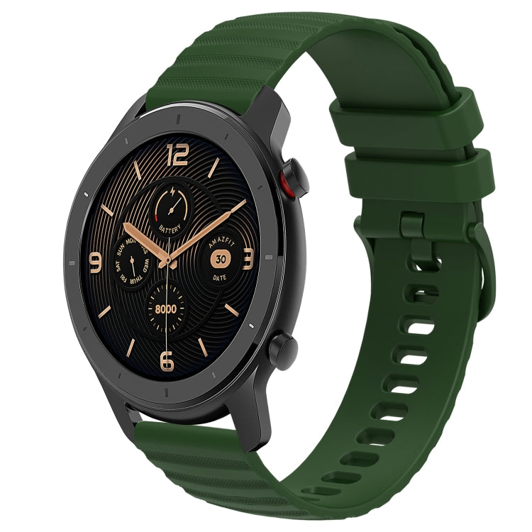 Cinturino in silicone tinta unita con motivo a pois ondulato da 20 mm, For Amazfit GTR 42MM, For Amazfit Pop Pro