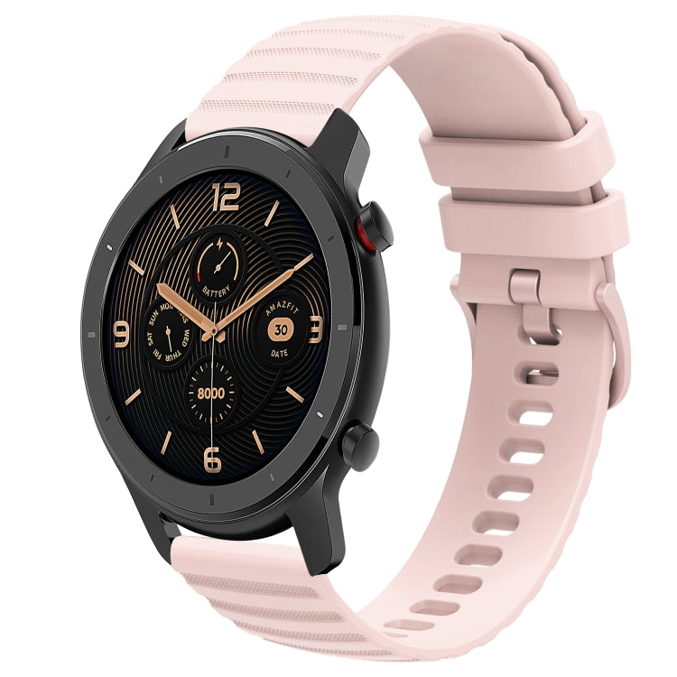 Cinturino in silicone tinta unita con motivo a pois ondulato da 20 mm, For Amazfit GTR 42MM, For Amazfit Pop Pro