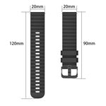Cinturino in silicone tinta unita con motivo a pois ondulato da 20 mm, For Amazfit GTR 42MM, For Amazfit Pop Pro