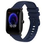 Cinturino in silicone tinta unita con motivo a pois ondulato da 20 mm, For Amazfit GTR 42MM, For Amazfit Pop Pro