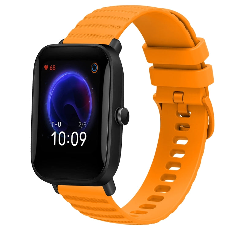 Cinturino in silicone tinta unita con motivo a pois ondulato da 20 mm, For Amazfit GTR 42MM, For Amazfit Pop Pro