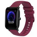 Cinturino in silicone tinta unita con motivo a pois ondulato da 20 mm, For Amazfit GTR 42MM, For Amazfit Pop Pro