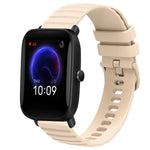 Cinturino in silicone tinta unita con motivo a pois ondulato da 20 mm, For Amazfit GTR 42MM, For Amazfit Pop Pro