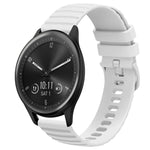 Cinturino in silicone tinta unita con motivo a pois ondulato da 20 mm, For Garmin Vivomove Sport, For Garmin Venu 2 Plus