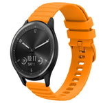 Cinturino in silicone tinta unita con motivo a pois ondulato da 20 mm, For Garmin Vivomove Sport, For Garmin Venu 2 Plus