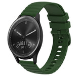 Cinturino in silicone tinta unita con motivo a pois ondulato da 20 mm, For Garmin Vivomove Sport, For Garmin Venu 2 Plus