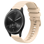 Cinturino in silicone tinta unita con motivo a pois ondulato da 20 mm, For Garmin Vivomove Sport, For Garmin Venu 2 Plus