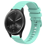 Cinturino in silicone tinta unita con motivo a pois ondulato da 20 mm, For Garmin Vivomove Sport, For Garmin Venu 2 Plus