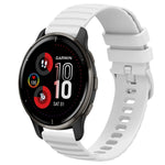 Cinturino in silicone tinta unita con motivo a pois ondulato da 20 mm, For Garmin Vivomove Sport, For Garmin Venu 2 Plus