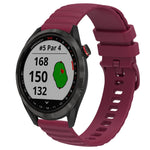 Cinturino in silicone tinta unita con motivo a pois ondulato da 20 mm, For Garmin Approach S40, For Garmin Forerunner 158