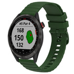Cinturino in silicone tinta unita con motivo a pois ondulato da 20 mm, For Garmin Approach S40, For Garmin Forerunner 158