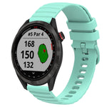 Cinturino in silicone tinta unita con motivo a pois ondulato da 20 mm, For Garmin Approach S40, For Garmin Forerunner 158