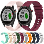 Cinturino in silicone tinta unita con motivo a pois ondulato da 20 mm, For Garmin Approach S40, For Garmin Forerunner 158