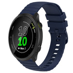 Cinturino in silicone tinta unita con motivo a pois ondulato da 20 mm, For Garmin Approach S40, For Garmin Forerunner 158