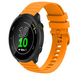 Cinturino in silicone tinta unita con motivo a pois ondulato da 20 mm, For Garmin Approach S40, For Garmin Forerunner 158