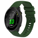 Cinturino in silicone tinta unita con motivo a pois ondulato da 20 mm, For Garmin Approach S40, For Garmin Forerunner 158