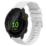 Cinturino in silicone tinta unita con motivo a pois ondulato da 20 mm, For Garmin Forerunner 55, For Garmin Venu