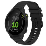 Cinturino in silicone tinta unita con motivo a pois ondulato da 20 mm, For Garmin Forerunner 55, For Garmin Venu