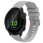 Cinturino in silicone tinta unita con motivo a pois ondulato da 20 mm, For Garmin Forerunner 55, For Garmin Venu