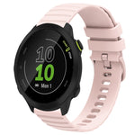 Cinturino in silicone tinta unita con motivo a pois ondulato da 20 mm, For Garmin Forerunner 55, For Garmin Venu