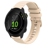 Cinturino in silicone tinta unita con motivo a pois ondulato da 20 mm, For Garmin Forerunner 55, For Garmin Venu