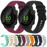 Cinturino in silicone tinta unita con motivo a pois ondulato da 20 mm, For Garmin Forerunner 55, For Garmin Venu