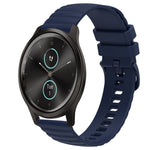 Cinturino in silicone tinta unita con motivo a pois ondulato da 20 mm, For Garminmove Style, For Garmin Forerunner 645 Music