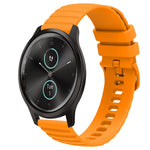 Cinturino in silicone tinta unita con motivo a pois ondulato da 20 mm, For Garminmove Style, For Garmin Forerunner 645 Music