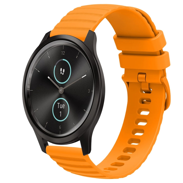 Cinturino in silicone tinta unita con motivo a pois ondulato da 20 mm, For Garminmove Style, For Garmin Forerunner 645 Music