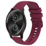 Cinturino in silicone tinta unita con motivo a pois ondulato da 20 mm, For Garminmove Style, For Garmin Forerunner 645 Music