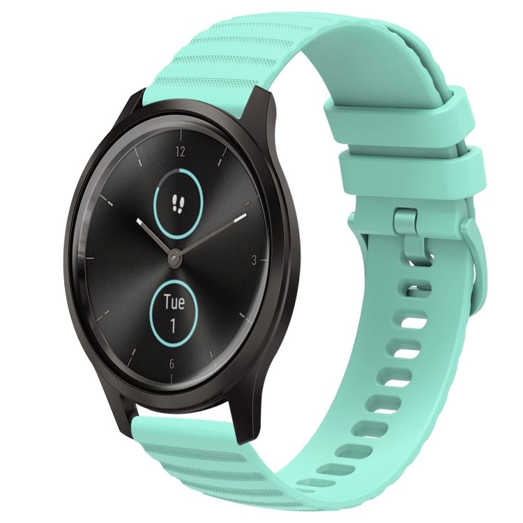 Cinturino in silicone tinta unita con motivo a pois ondulato da 20 mm, For Garminmove Style, For Garmin Forerunner 645 Music